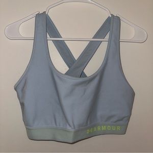 Under Armor light blue sports bra size XL
